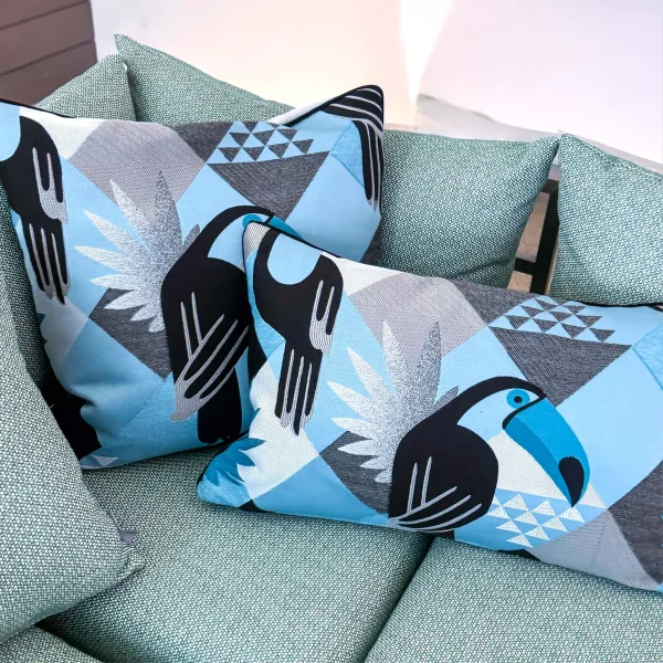 Kissen Paradisea Outdoor-Dekokissen von Fine in Blau