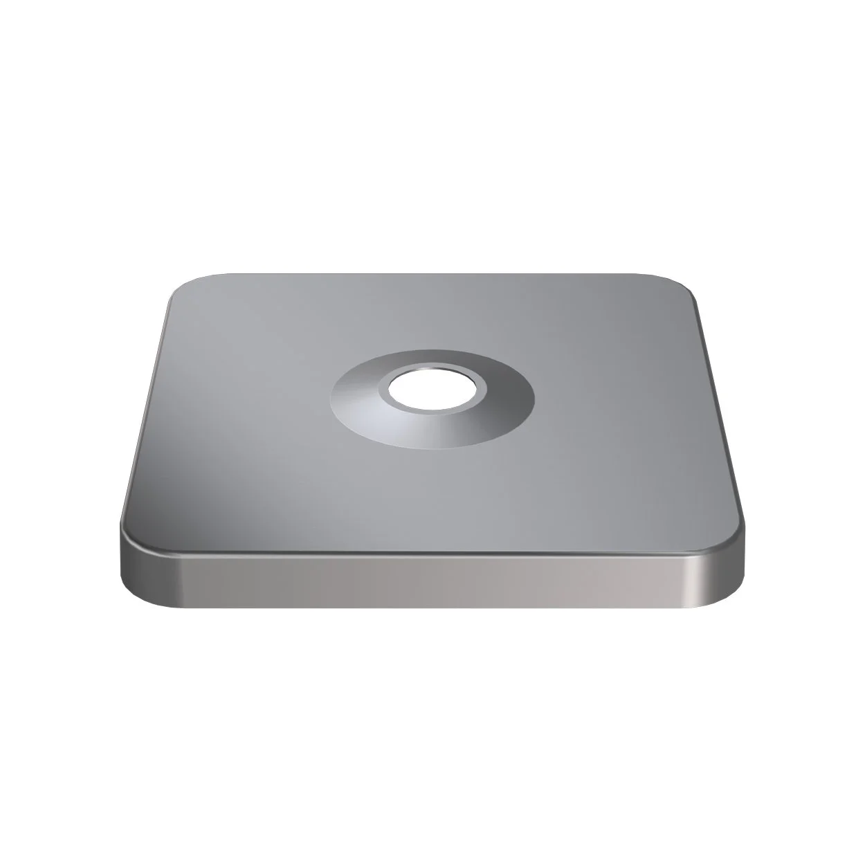 Abdeckung, zu Sockel M4, 120kg - Alu-elox. Look