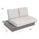 La Villa Lounge MBM 2-Sitzer MBM Gartenmöbel-Set