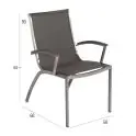 Puro Dining MBM inkl. Kissen MBM Gartenmöbel-Set – Armlehnstuhl