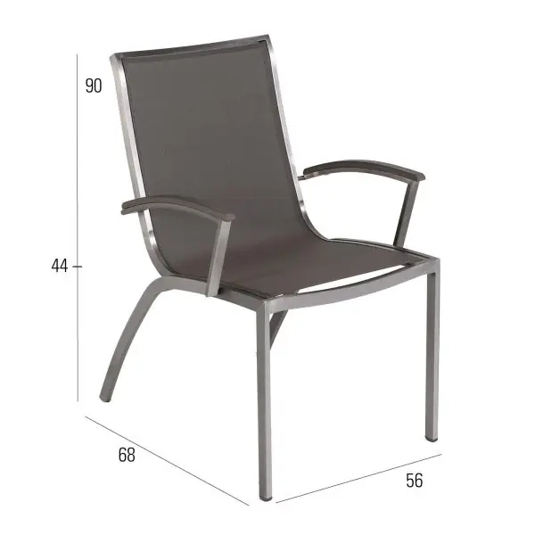 Puro Dining MBM inkl. Kissen MBM Gartenmöbel-Set – Armlehnstuhl