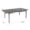Puro Dining MBM inkl. Kissen MBM Gartenmöbel-Set – Ausziehtisch