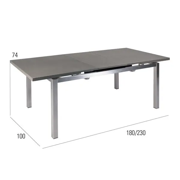 Puro Dining MBM inkl. Kissen MBM Gartenmöbel-Set – Ausziehtisch
