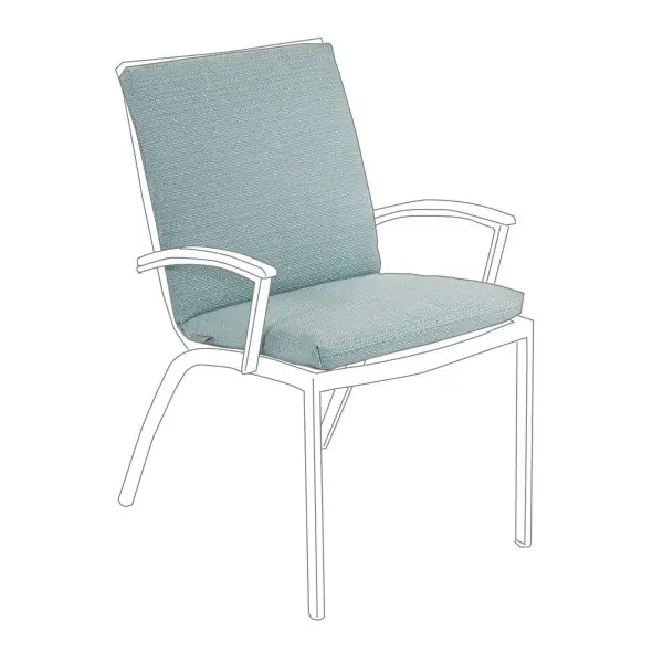 Puro Dining MBM inkl. Kissen MBM Gartenmöbel-Set – Sessel mit Kissen