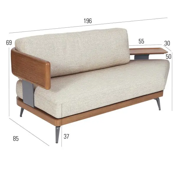 Surf Lounge MBM inkl. Kissen MBM Gartenmöbel-Set – Set
