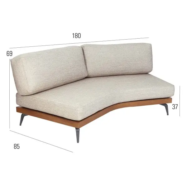 Surf Lounge MBM inkl. Kissen MBM Gartenmöbel-Set – Set